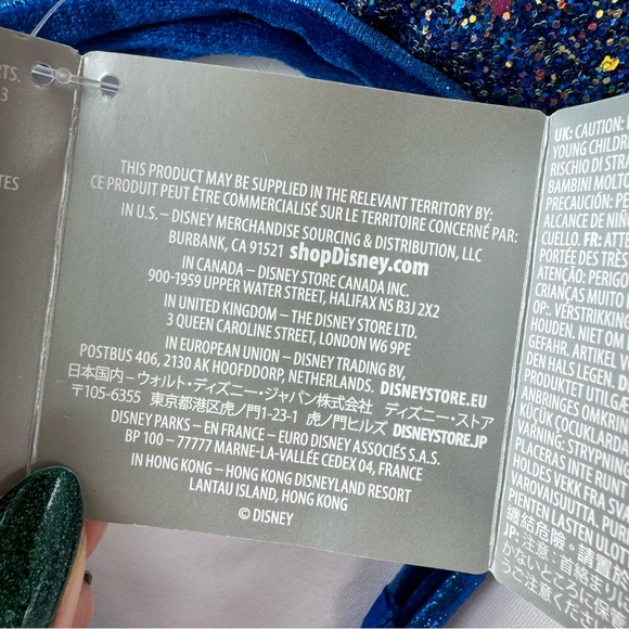 Disney Mickey Mouse ears - Royal Blue glitter - Picture 5 of 8